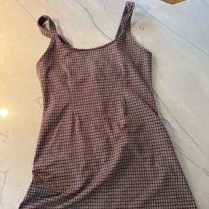 Forever 21 plaid red jumper dress sz L